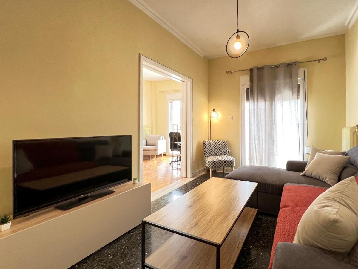 Chiou Spacious 90Sqm Apt In アテネ エクステリア 写真