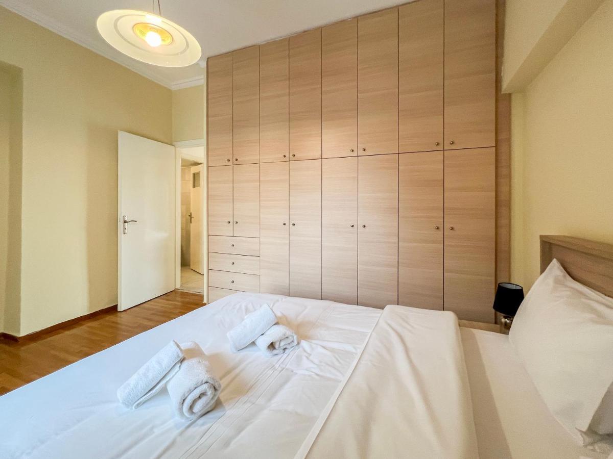 Chiou Spacious 90Sqm Apt In アテネ エクステリア 写真
