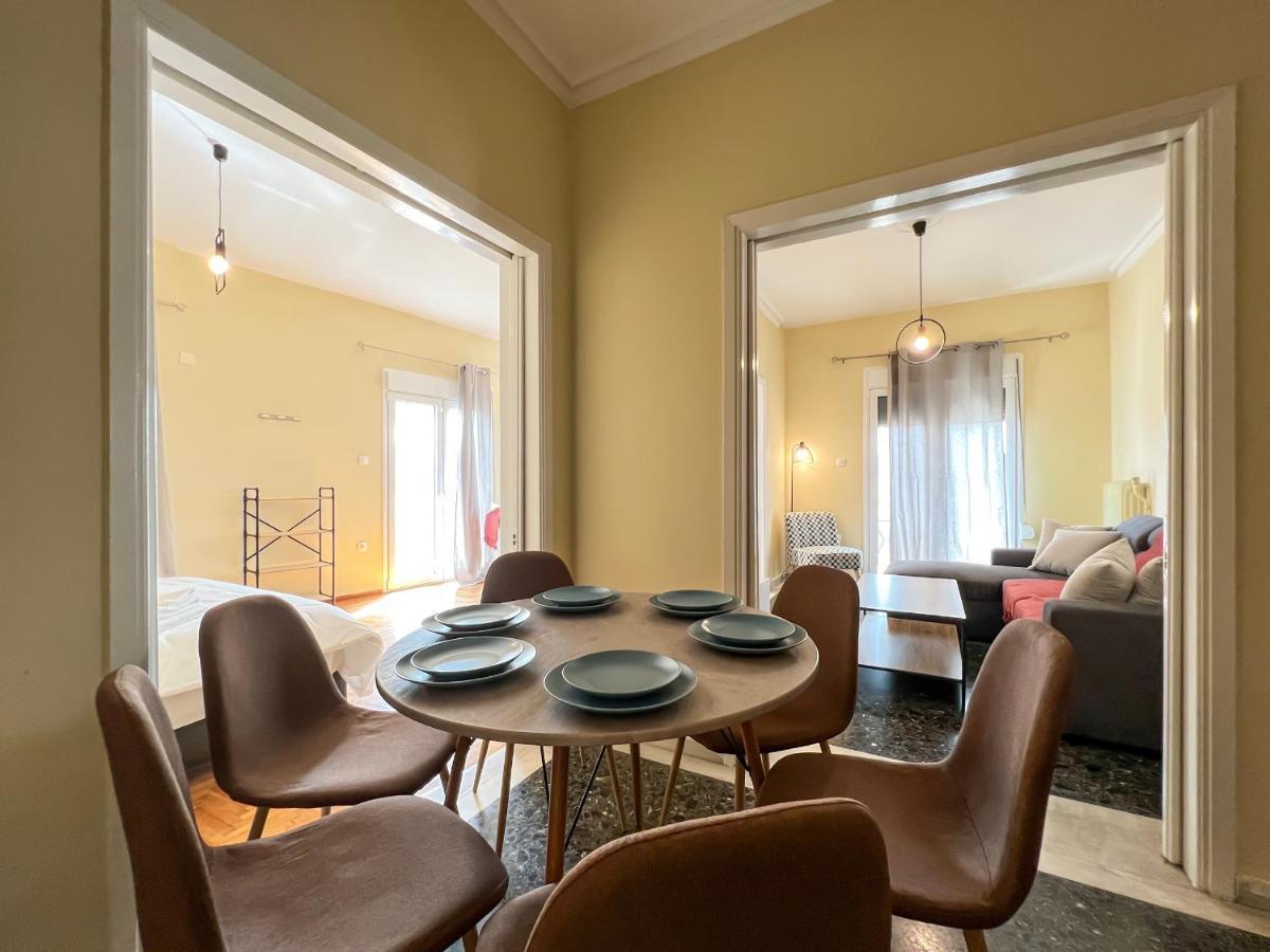 Chiou Spacious 90Sqm Apt In アテネ エクステリア 写真
